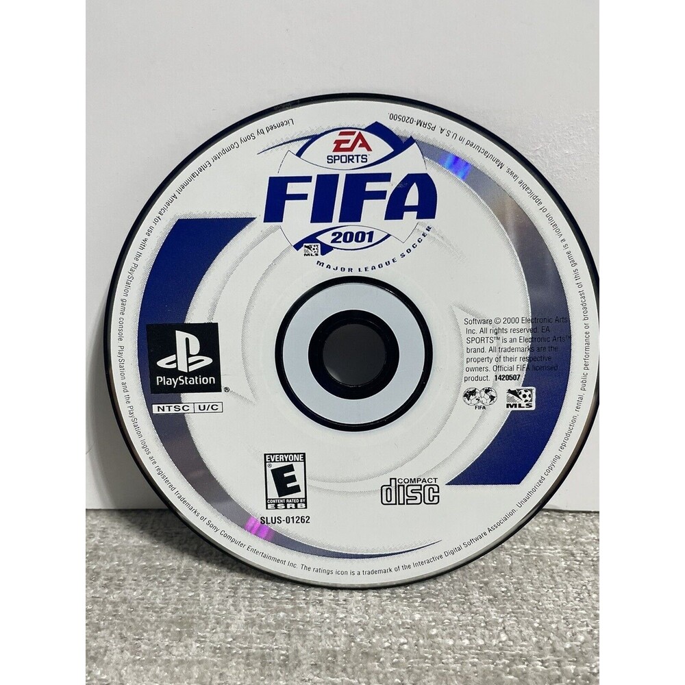 FIFA 2001: Major League Soccer (Sony PlayStation 1, 2000) Ps1 Disc Only